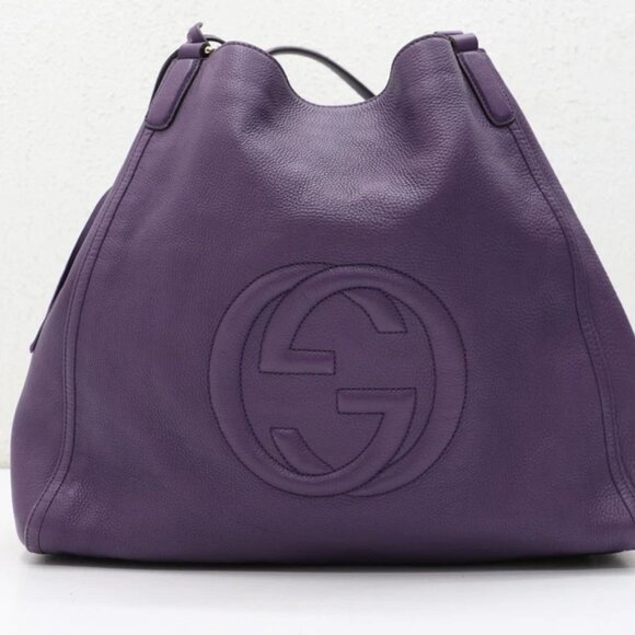 GUCCI Soho Large Leather Cellarius Tote - Picture 1 of 14